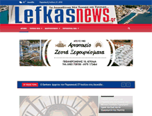 Tablet Screenshot of lefkasnews.gr